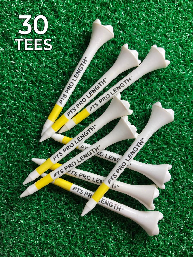 PrideSports PTS Plastic Golf Tees | 30 Count, 2-3/4 Inch | #1 Plastic Tee on Tour | Best for Drivers & Woods - Image 4